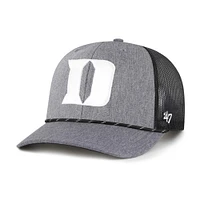 Men's '47  Gray Duke Blue Devils Carbon Rope Adjustable Hat