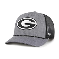 Men's '47  Gray Georgia Bulldogs Carbon Rope Adjustable Hat