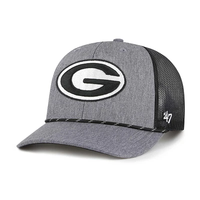 Men's '47  Gray Georgia Bulldogs Carbon Rope Adjustable Hat