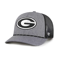 Men's '47  Gray Georgia Bulldogs Carbon Rope Adjustable Hat