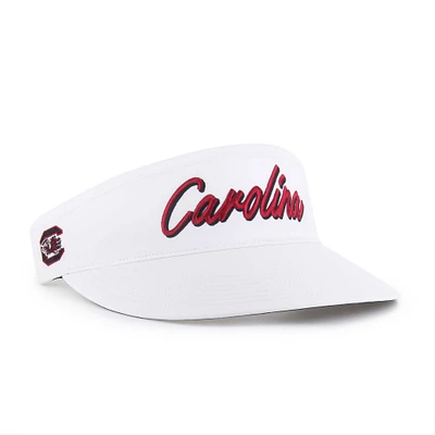 Men's '47 White South Carolina Gamecocks Melbourne brrr° Adjustable Visor