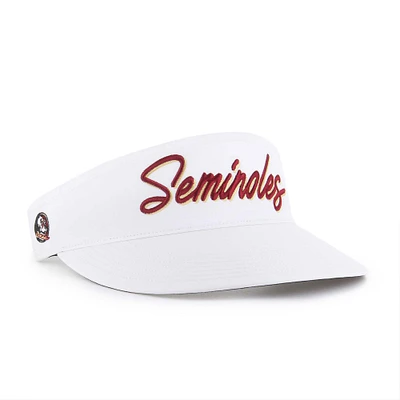 Men's '47 White Florida State Seminoles Melbourne brrr° Adjustable Visor