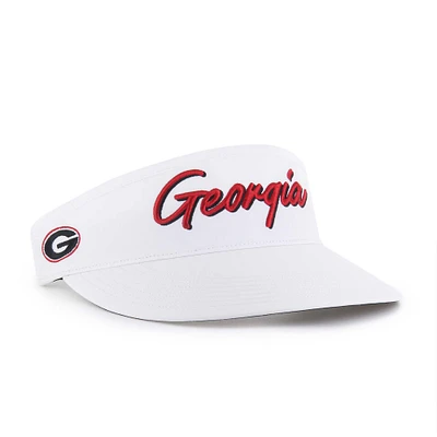 Men's '47 White Georgia Bulldogs Melbourne brrr° Adjustable Visor