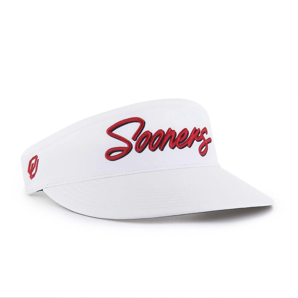 Men's '47 White Oklahoma Sooners Melbourne brrr° Adjustable Visor