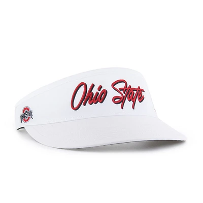 Men's '47 White Ohio State Buckeyes Melbourne brrr° Adjustable Visor