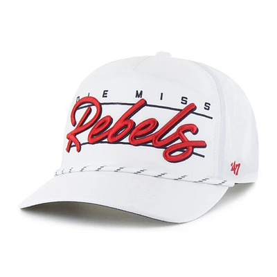 Men's '47 White Ole Miss Rebels Condor Hitch brrr° Adjustable Hat