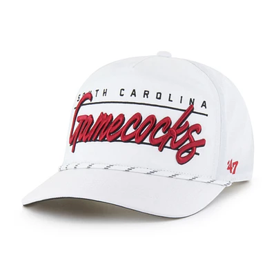 Men's '47 White South Carolina Gamecocks Condor Hitch brrr° Adjustable Hat