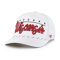 Men's '47 White Wisconsin Badgers Condor Hitch brrr° Adjustable Hat
