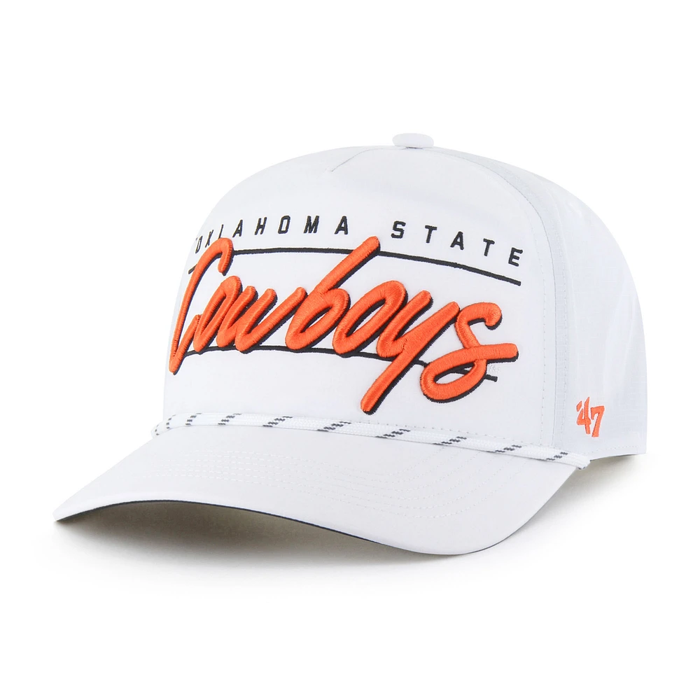 Men's '47 White Oklahoma State Cowboys Condor Hitch brrr° Adjustable Hat