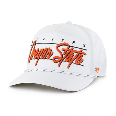 Men's '47 White Oregon State Beavers Condor Hitch brrr° Adjustable Hat