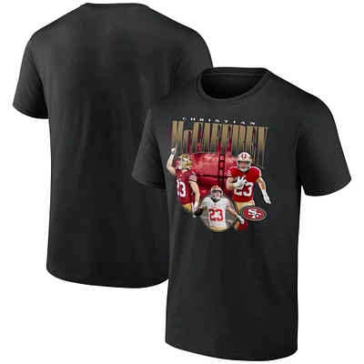 Men's Fanatics Christian McCaffrey Black San Francisco 49ers Notorious Player Graphic T-Shirt