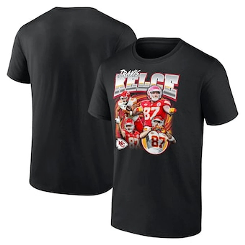 Men's Fanatics Travis Kelce Black Kansas City Chiefs Notorious Player Graphic T-Shirt