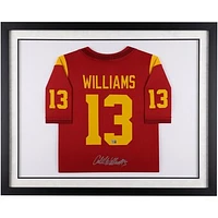 Caleb Williams USC Trojans Autographed Framed Cardinal Nike Limited Jersey