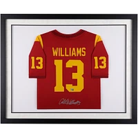 Caleb Williams USC Trojans Autographed Framed Cardinal Nike Limited Jersey