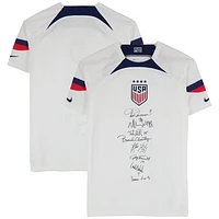 USWNT 1999 World Cup Champions Autographed White Nike Replica Jersey with Multiple Signatures