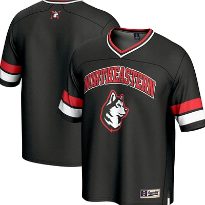 Men's GameDay Greats Black Northeastern Huskies Spirit Football Jersey