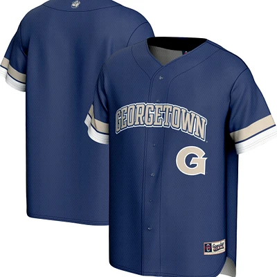 Men's GameDay Greats Navy Georgetown Hoyas Spirit Baseball Jersey