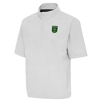 Men's Antigua Austin FC Brisk Short Sleeve Quarter-Zip Windshirt