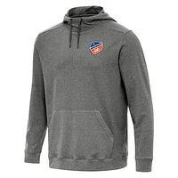 Men's Antigua Heather FC Cincinnati Cloud Pullover Hoodie