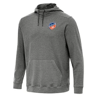 Men's Antigua Heather FC Cincinnati Cloud Pullover Hoodie