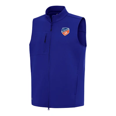 Men's Antigua Blue FC Cincinnati Demand Full-Zip Vest