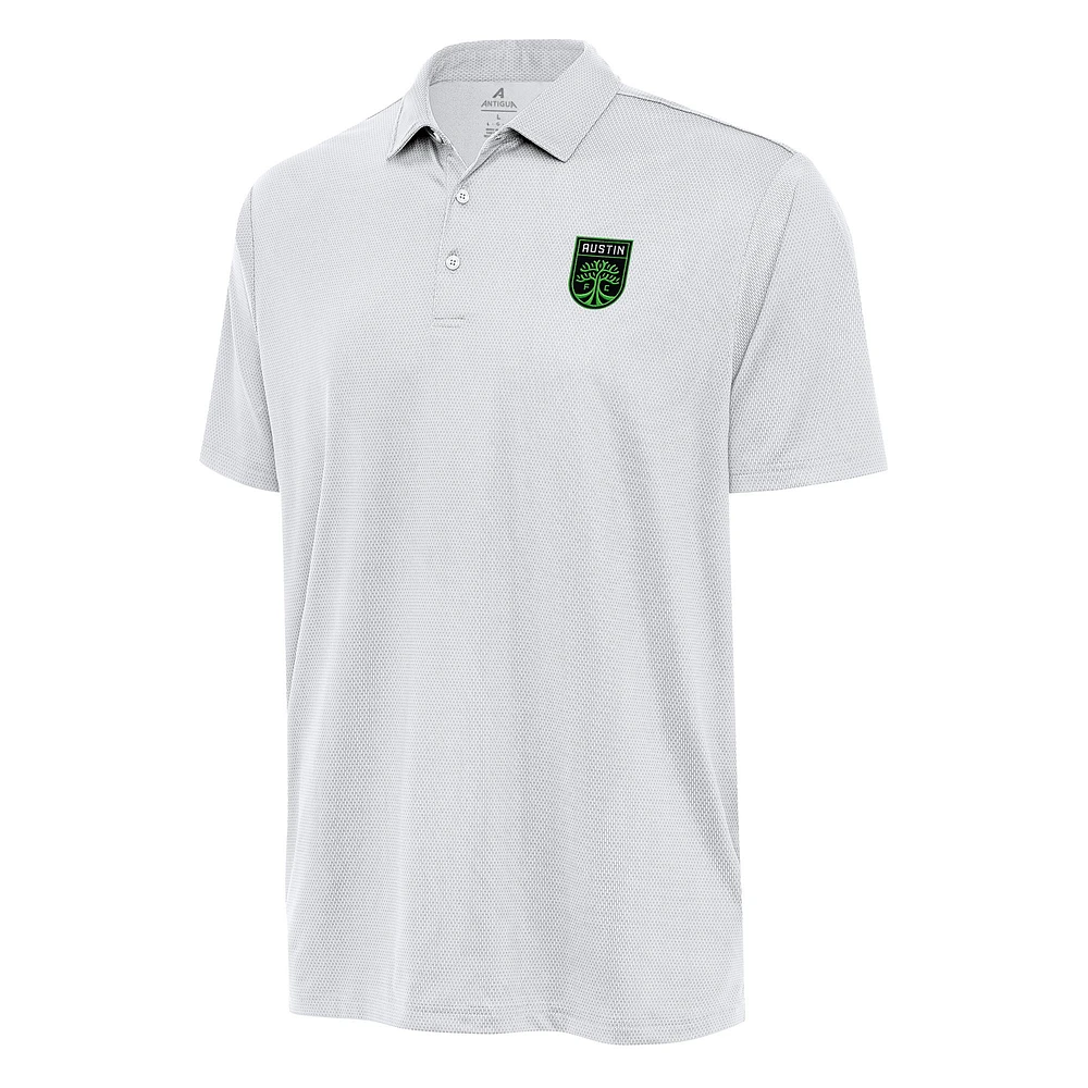 Men's Antigua White Austin FC Big & Tall Ellipse Polo
