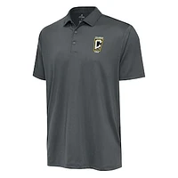 Men's Antigua Charcoal Columbus Crew Big & Tall Ellipse Polo