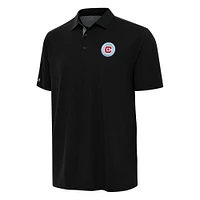 Men's Antigua Black Chicago Fire Era Polo