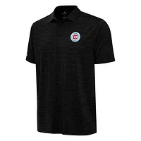 Men's Antigua Heather Chicago Fire Layout Polo