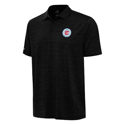 Men's Antigua Heather Chicago Fire Layout Polo