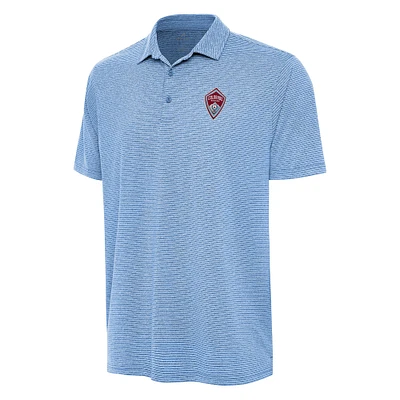 Men's Antigua Heather Sky Blue Colorado Rapids Scheme Polo
