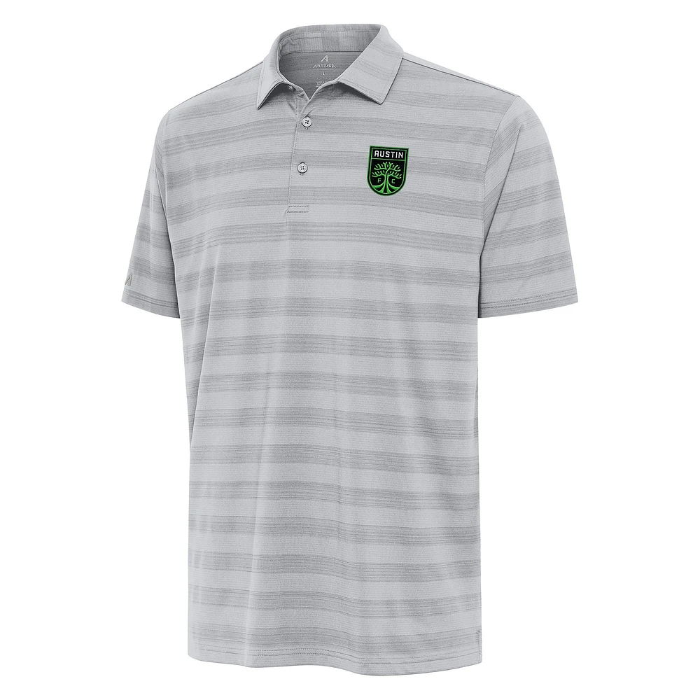 Men's Antigua Gray Austin FC Tunnel Polo