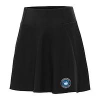 Women's Antigua Black Charlotte FC Chip Skort