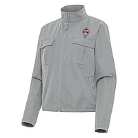 Women's Antigua Gray Colorado Rapids Even Par Full-Zip Jacket