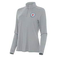 Women's Antigua Chicago Fire Logo Intent Quarter-Zip Top