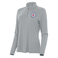 Women's Antigua Chicago Fire Logo Intent Quarter-Zip Top