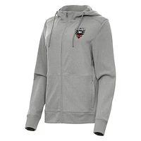 Women's Antigua Heather D.C. United Seeker Full-Zip Hoodie