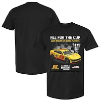 Men's Checkered Flag Sports Black Joey Logano 2024 NASCAR Cup Series Playoffs Shell Pennzoil T-Shirt