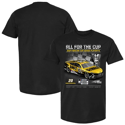 Men's Joe Gibbs Racing Team Collection Black Christopher Bell 2024 NASCAR Cup Series Playoffs DeWalt T-Shirt