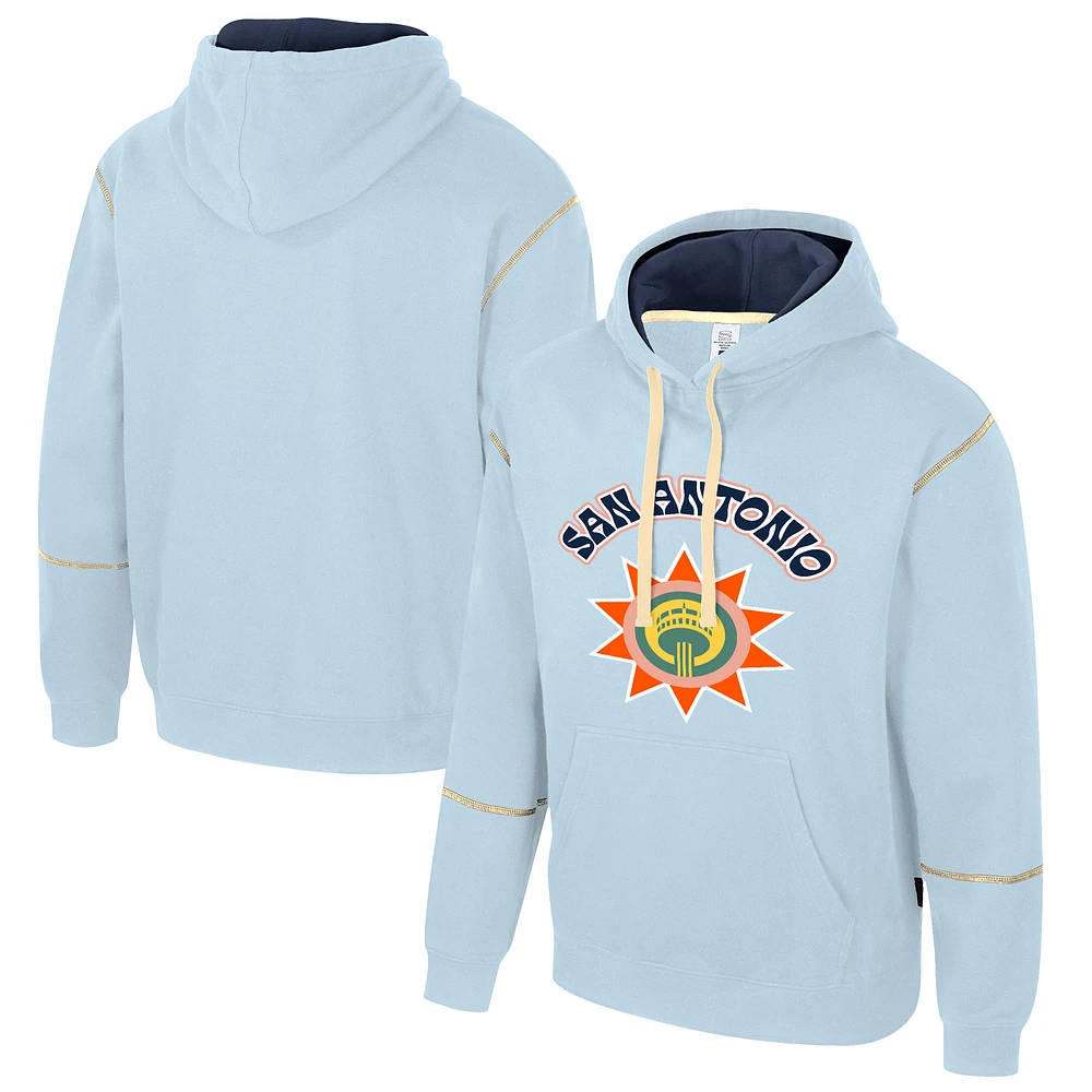 Unisex Stadium Essentials Light Blue San Antonio Spurs 2024/25 City Edition Monument Pullover Hoodie