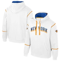 Unisex Stadium Essentials White New York Knicks 2024/25 City Edition Monument Pullover Hoodie