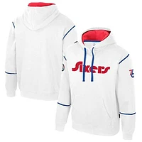 Unisex Stadium Essentials White Philadelphia 76ers 2024/25 City Edition Monument Pullover Hoodie