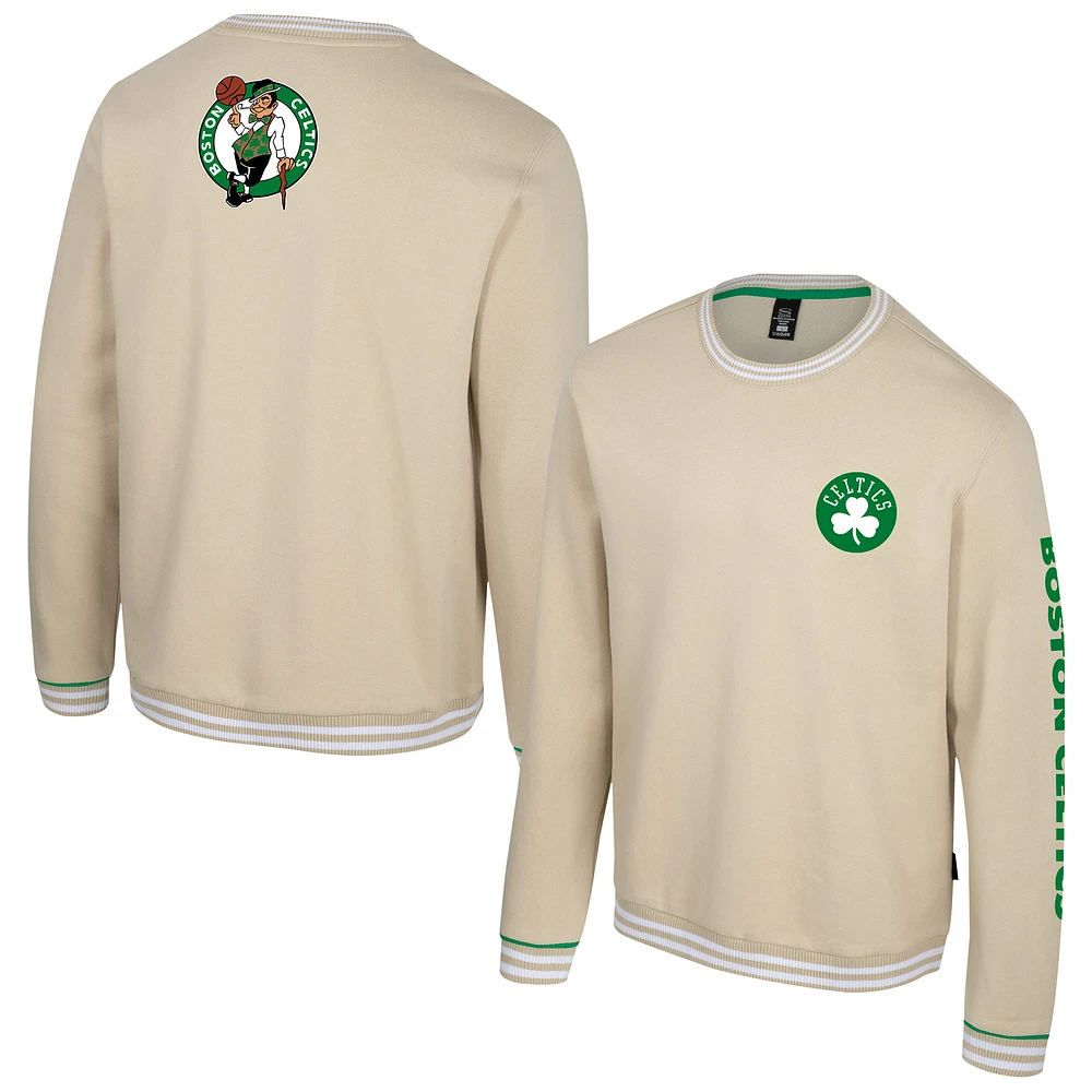 Unisex Stadium Essentials Natural Boston Celtics Halftime Pullover Sweatshirt