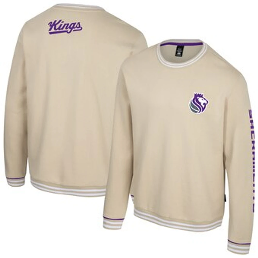 Unisex Stadium Essentials Natural Sacramento Kings Halftime Pullover Sweatshirt