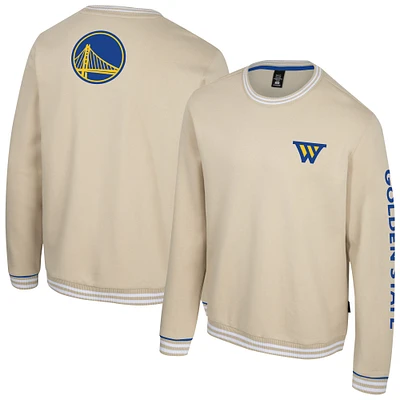 Unisex Stadium Essentials Natural Golden State Warriors Halftime Pullover Sweatshirt