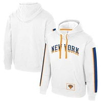 Unisex Stadium Essentials White New York Knicks 2024/25 City Edition Star Pullover Hoodie