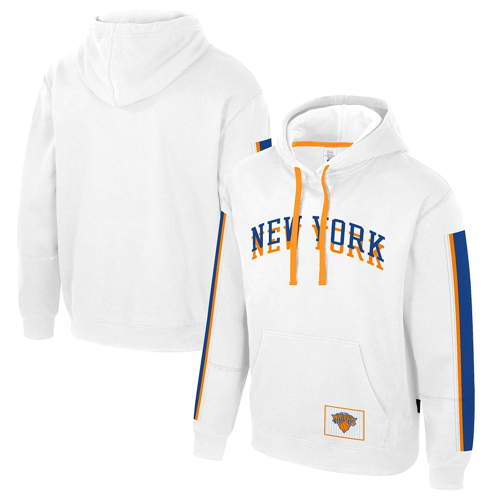 Unisex Stadium Essentials White New York Knicks 2024/25 City Edition Star Pullover Hoodie