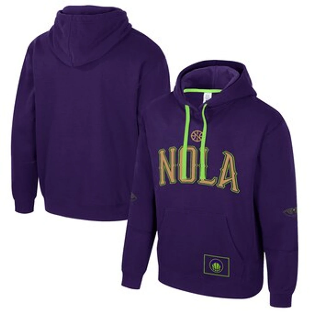 Unisex Stadium Essentials Purple New Orleans Pelicans 2024/25 City Edition Star Pullover Hoodie