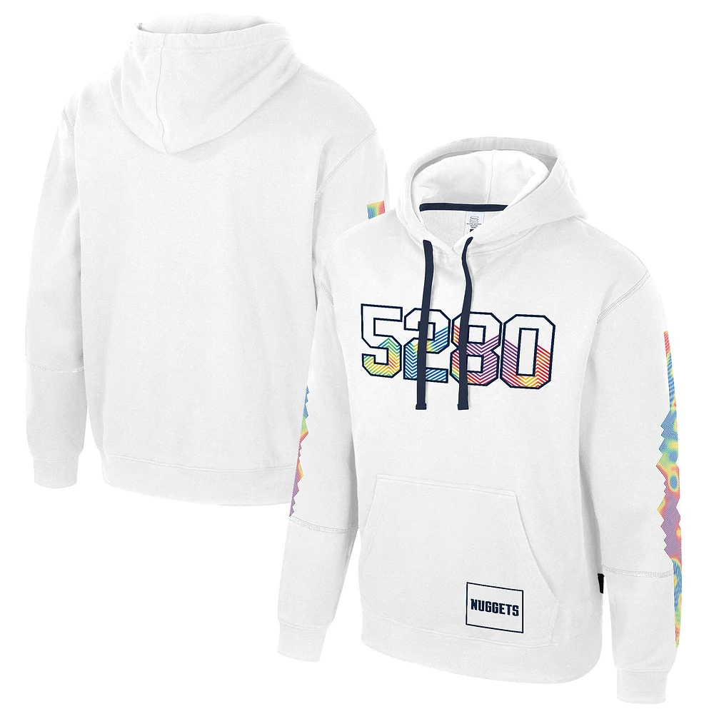 Unisex Stadium Essentials White Denver Nuggets 2024/25 City Edition Star Pullover Hoodie