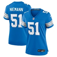 Women's Nike Ben Niemann  Blue Detroit Lions Team Game Jersey